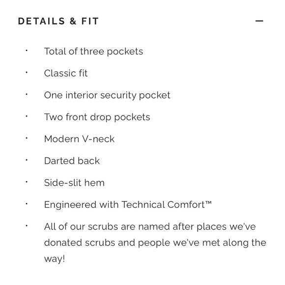 FIGS Casma Three-Pocket Scrub Navy Top - Picture 8 of 8